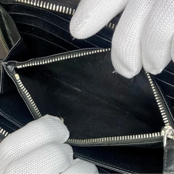 Prada Black Wallet with Yellow Arrow Design - Picture 5 of 8